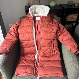 Avec Les Filles Rust Puffer Coat